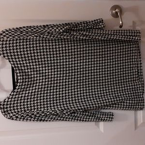 Lauren Houndstooth Casual Top